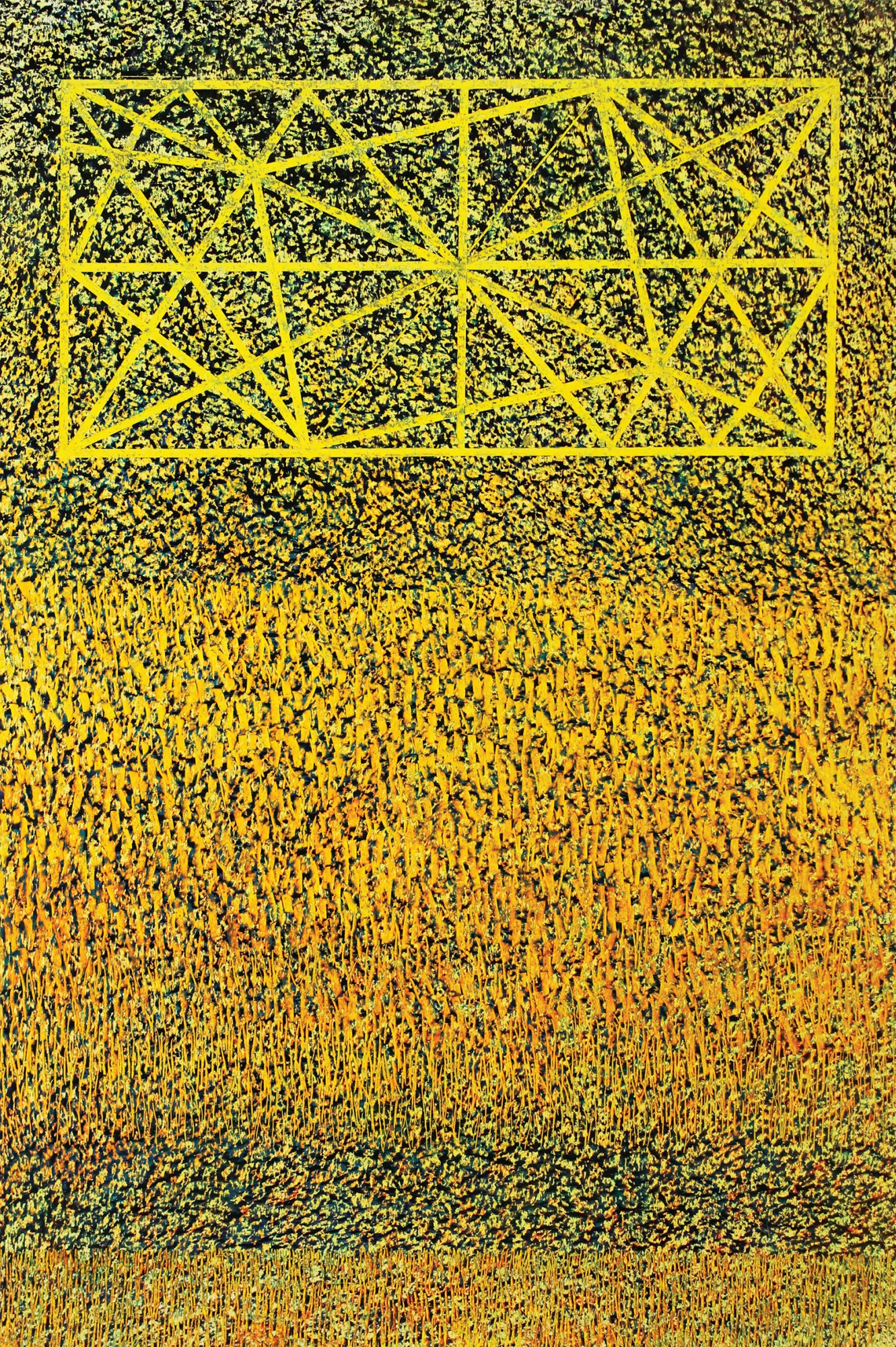 Image of «Cosmology 3X»  Серія «Присутність» by Maryan Besaga, size: 110 х 80 см, made of пастель, папір, Graphics medium, from Укарїна, part of the ПРИСУТНІСТЬ series, priced at $2500