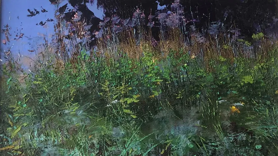 Image of Літні трави Серія "Імпресії" by Maryan Besaga, size: 80х70 cm, part of the  ІМПРЕСІЇ series