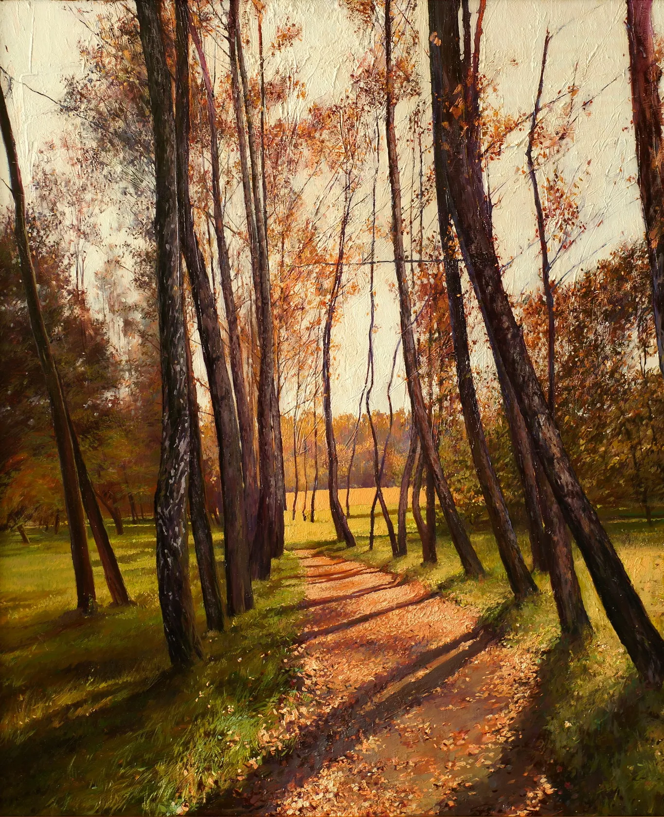 Image of November. "Impressions" Series by Maryan Besaga, size: 70Х85 cm, made of oil on canvas, Painting medium, from Ukraine, part of the IMPRESSIONS series
