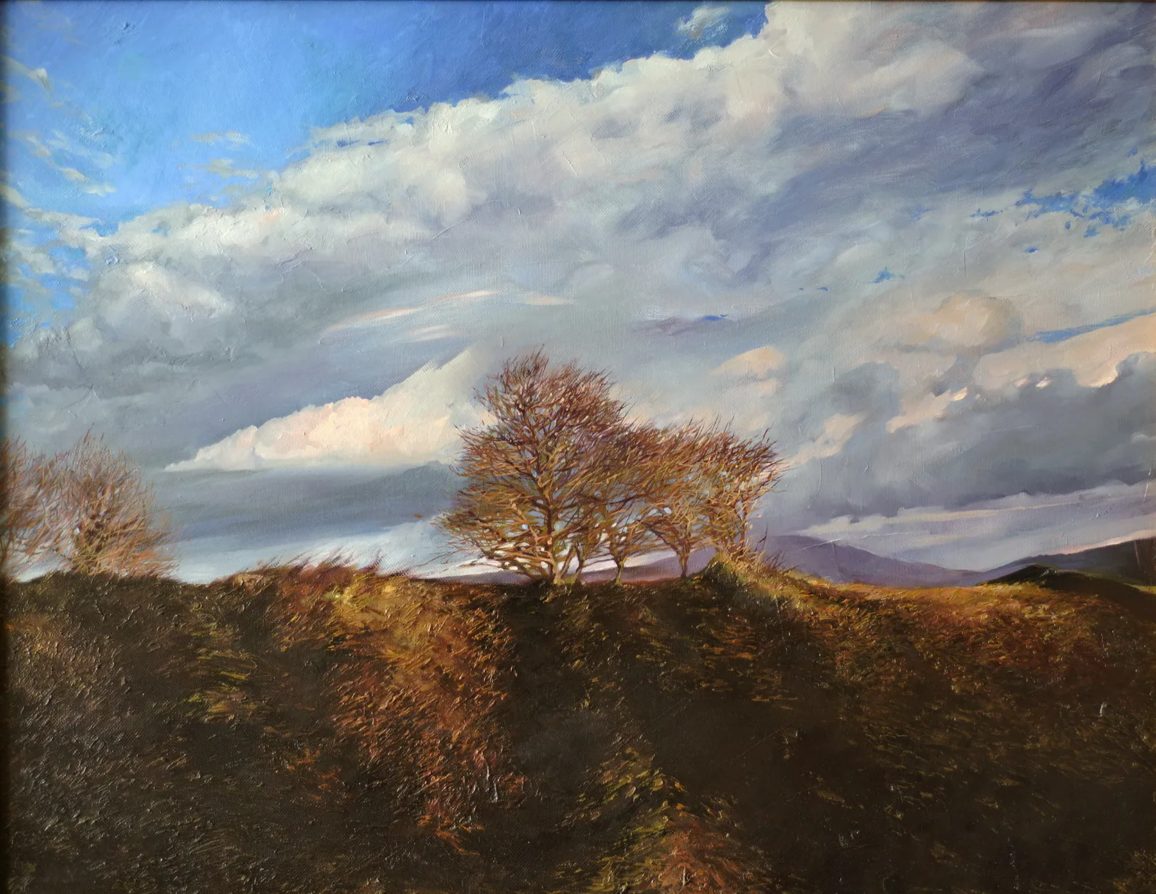 Image of Autumn in Transcarpathia. "Impressions" Series. by Maryan Besaga, size: 60Х80 cm, made of oil on canvas, Painting medium, from Ukraine, part of the IMPRESSIONS series, priced at $2500