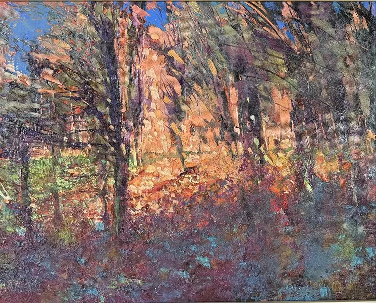 Image of Last Rays. "Impressions" Series. by Maryan Besaga, made of oil on canvas, Painting medium, from Ukraine, part of the IMPRESSIONS series, priced at Price on request