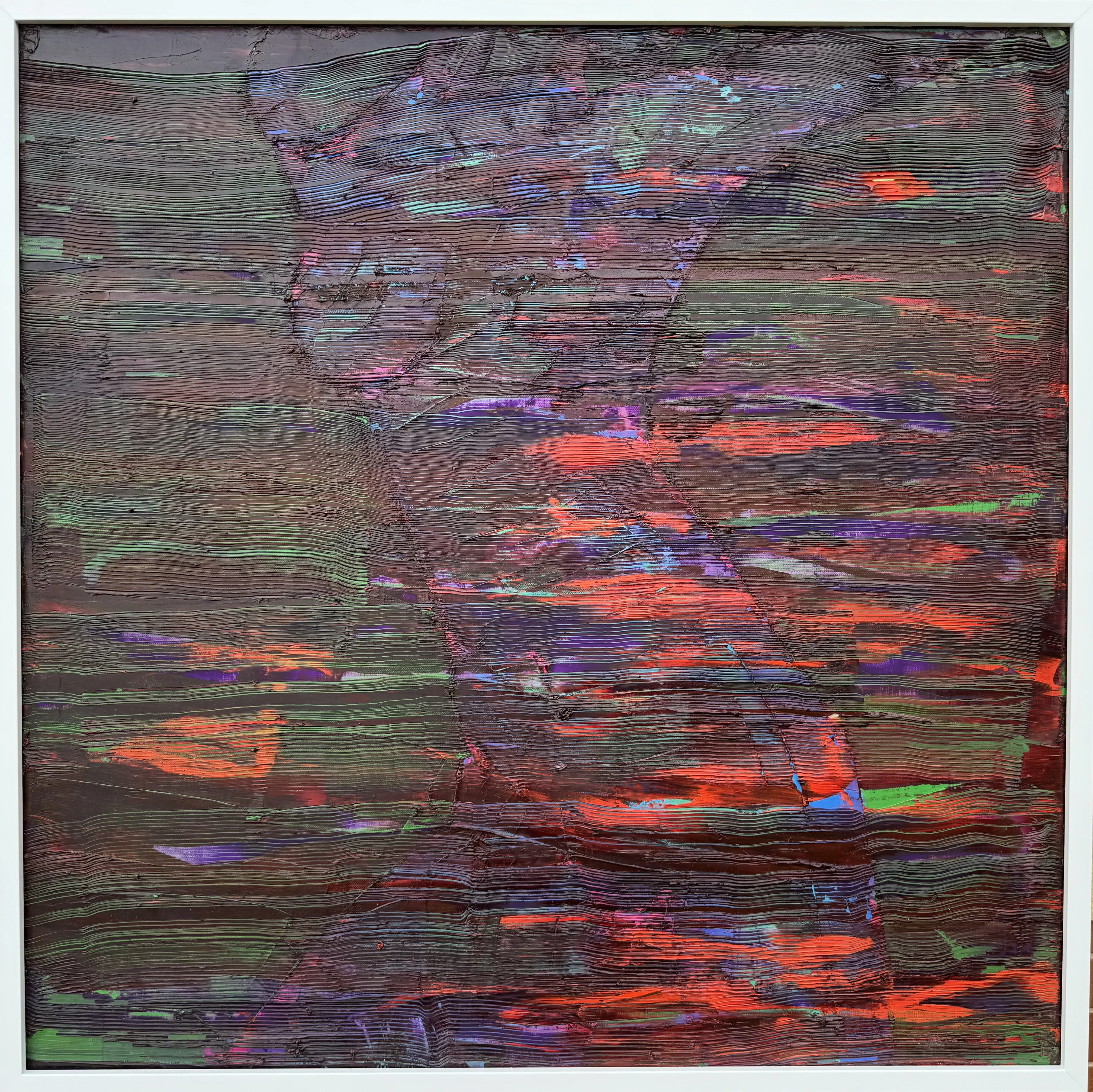Image of Insomnia IX — "Insomnia" Series by Maryan Besaga, size: 90 Х 90 см, made of oil on canvas, Painting medium, from Ukraine, part of the INSOMNIA series, priced at $2000