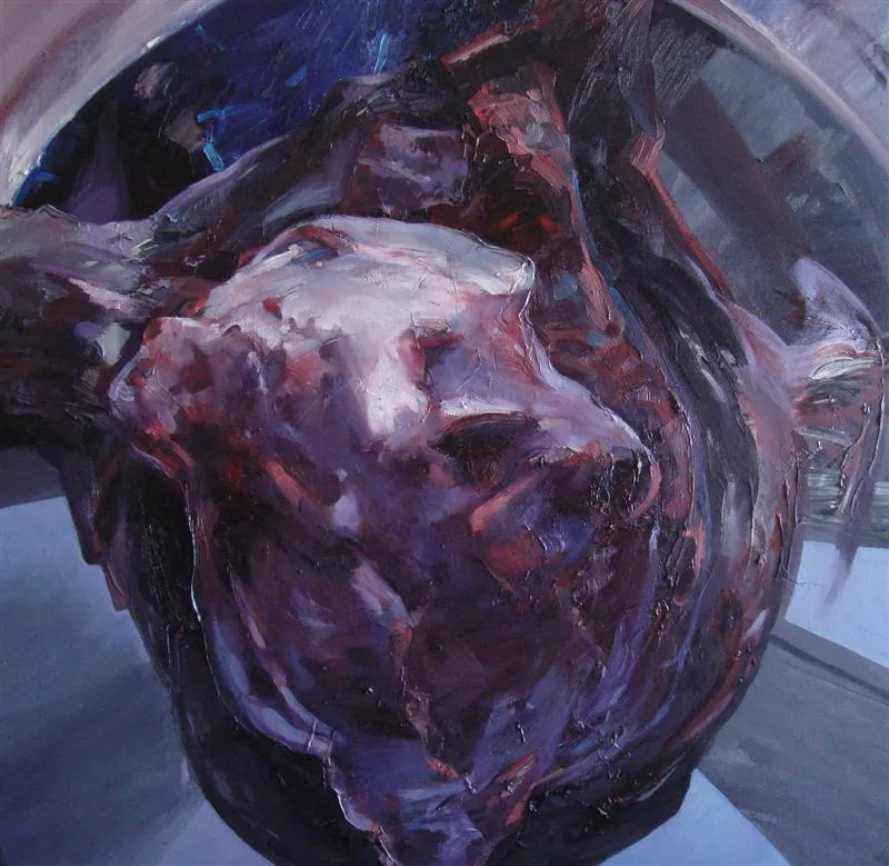 Image of Re-born І by Maryan Besaga, size: 90 Х 90 см, made of олія, полотно, Painting medium, from Укарїна, part of the RE-BORN series, priced at $5000