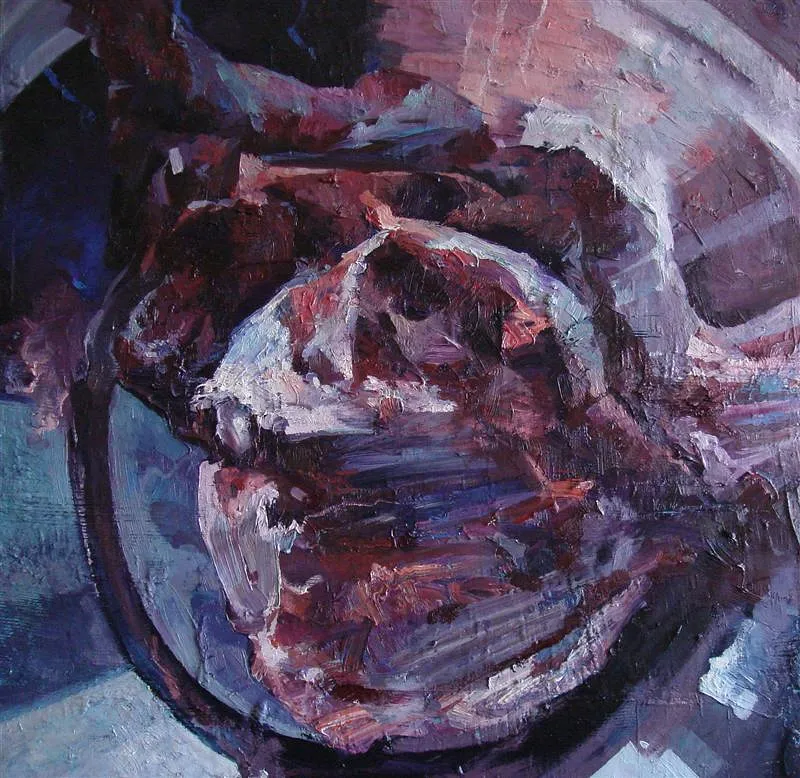 Image of Re-born III by Maryan Besaga, size: 90 Х 90 см, made of олія, полотно, Painting medium, from Укарїна, part of the RE-BORN series, priced at Price on request