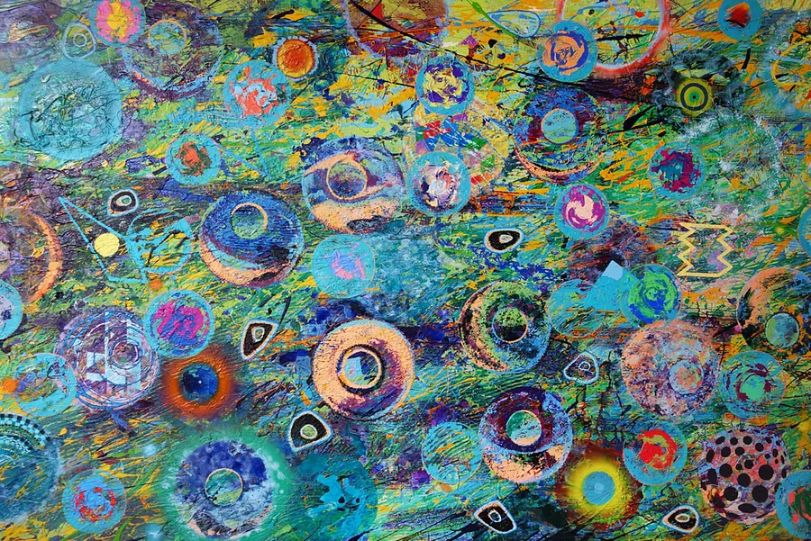 Image of  «Origo / Початок» 05 Серія «Prima Motus» by Maryan Besaga, size: 80х140 см, made of олія, акрил, полотно, Painting medium, from Укарїна, part of the PRIMA MOTUS  series, priced at $8000