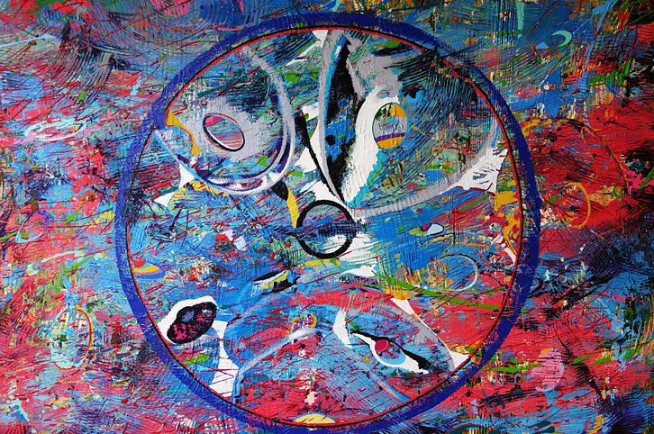 Image of Origo / Початок 03 ерія «Prima Motus»  by Maryan Besaga, size: 80х140 см, made of олія, акрил, полотно, Painting medium, from Укарїна, part of the PRIMA MOTUS  series, priced at $8000