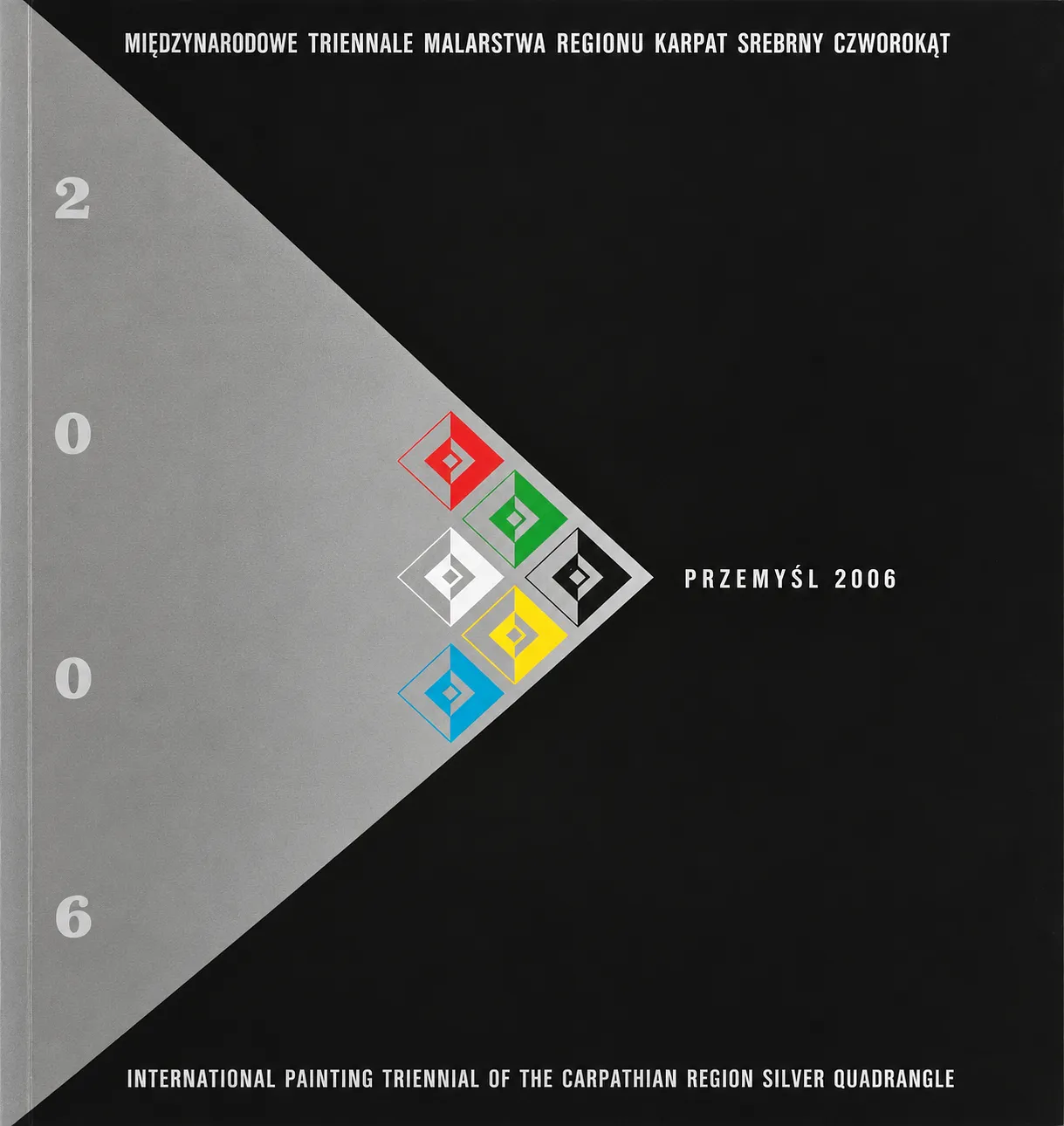 Обкладинка проєкту "МІЖНАРОДНЕ ТРІЄННАЛЕ МАЛЯРСТВА РЕГІОНУ КАРПАТ - СРІБНИЙ КВАДРАТ" від Мар'ян Бесага, проєкт типу SELECTED GROUP EXHIBITIONS, базується у Перемишль, Польща