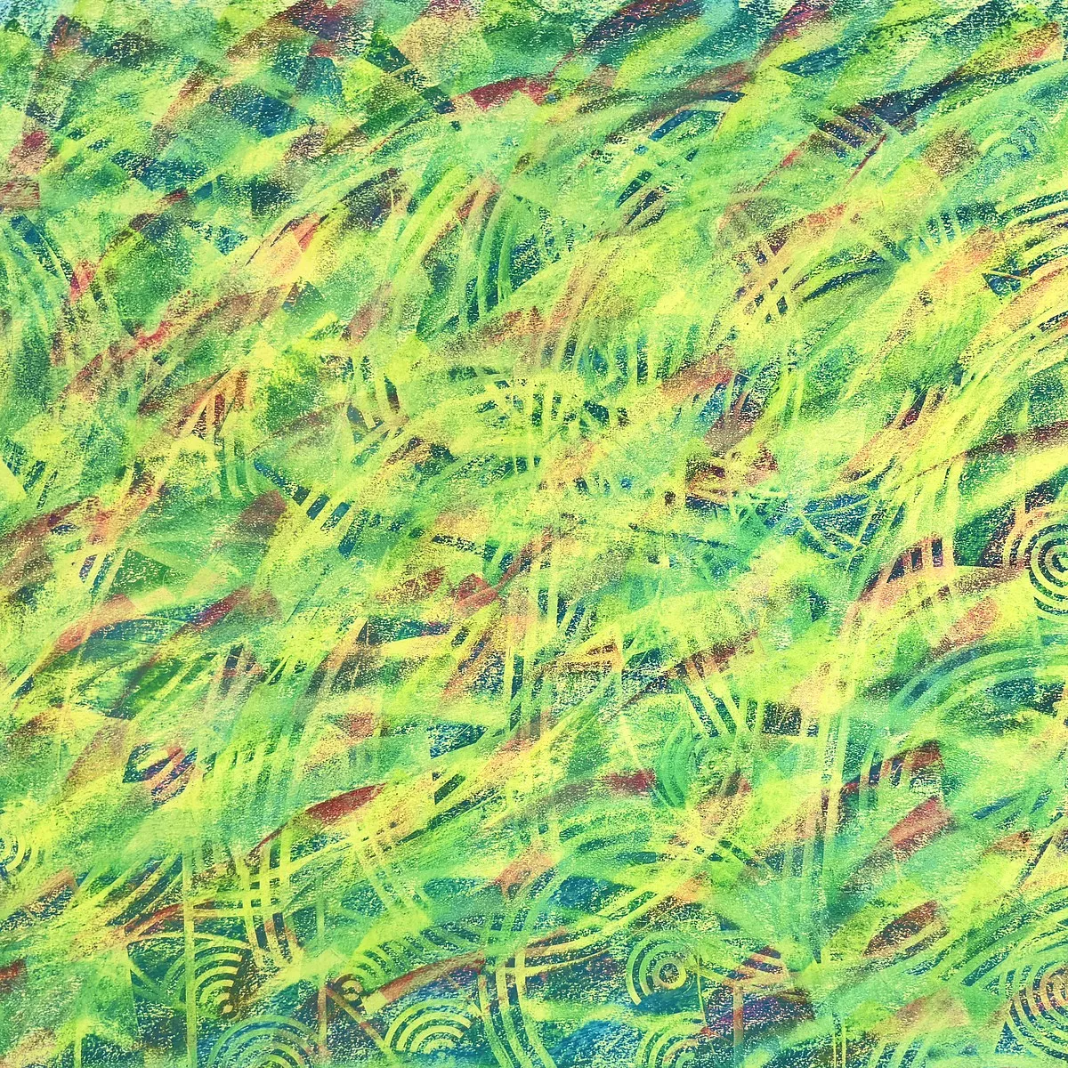 Image of Summer Rhythms by Maryan Besaga, size: 70 х70 см, made of пастель, папір, Graphics medium, from Ukraine, part of the ART TO WEAR series, priced at $4500